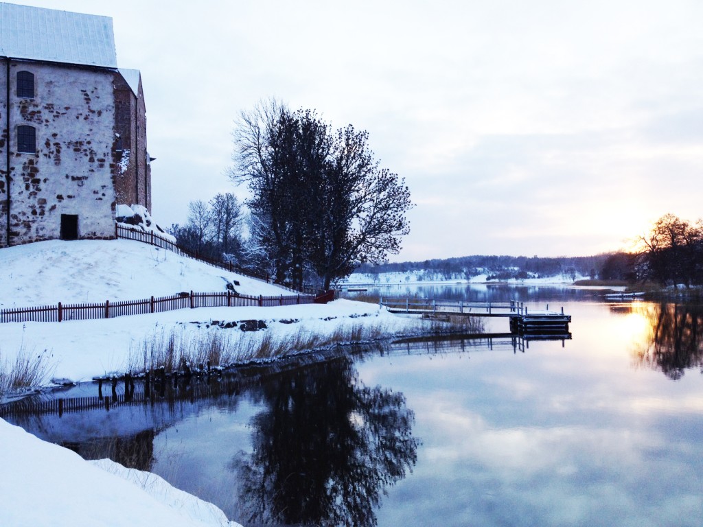 Vinterbild vid Kastellholms slott